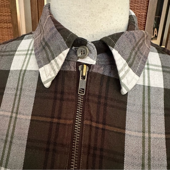 Ralph Lauren Womens Plaid Flannel 1/4 Zip Tunic Equestrian size medium - Picture 4 of 10
